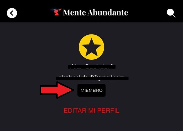 Perfil mostrando estado Miembro